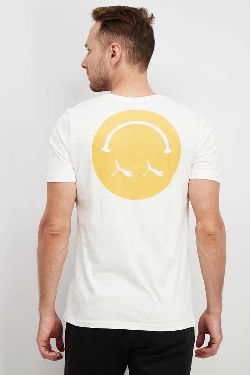 PUMA Men Sportswear Fit Short Sleeve T-shirt, White - Image 3